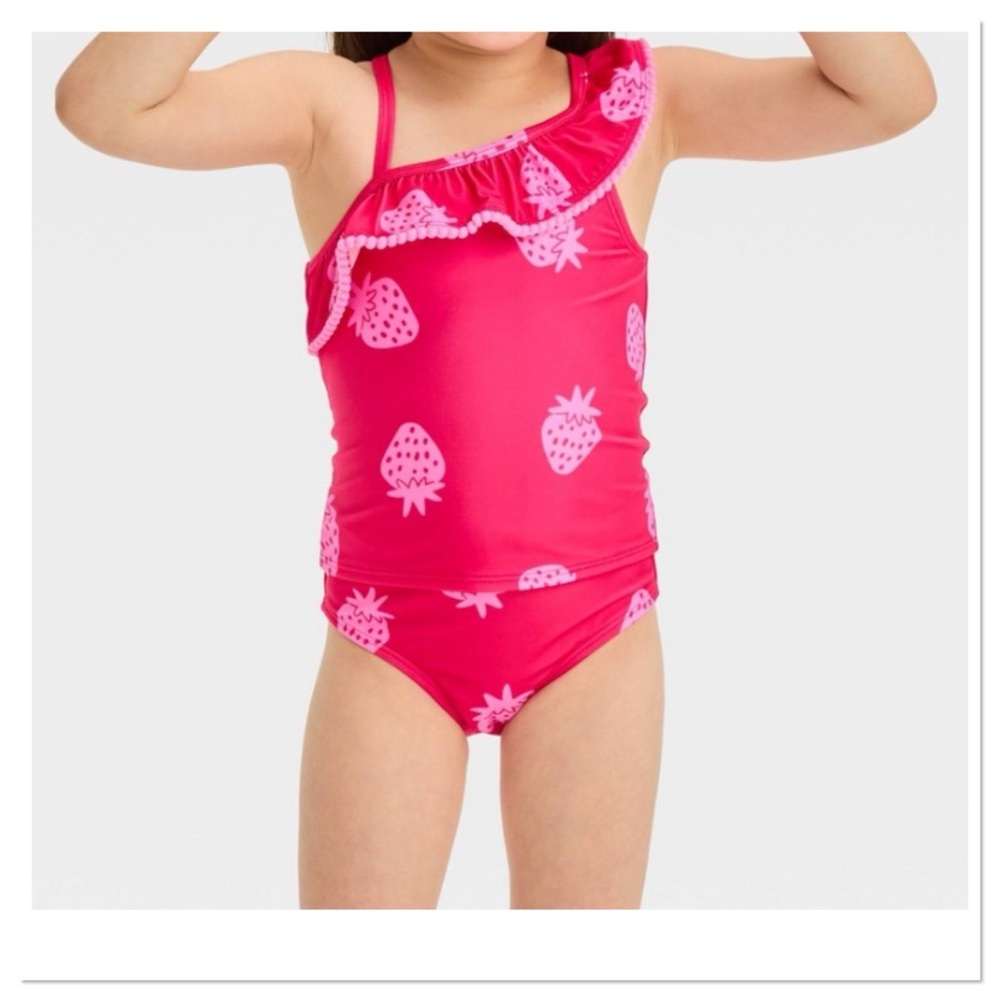 Baby Girl’s Ruffle Tankini Set Strawberry Cat & Jack